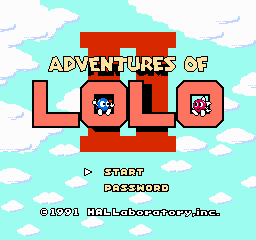 Adventures of Lolo 3: Title